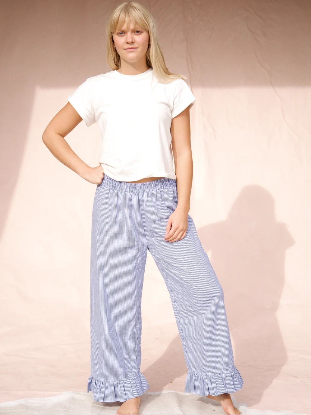 Sonderhaus Boxer Pants in Blue Stripe